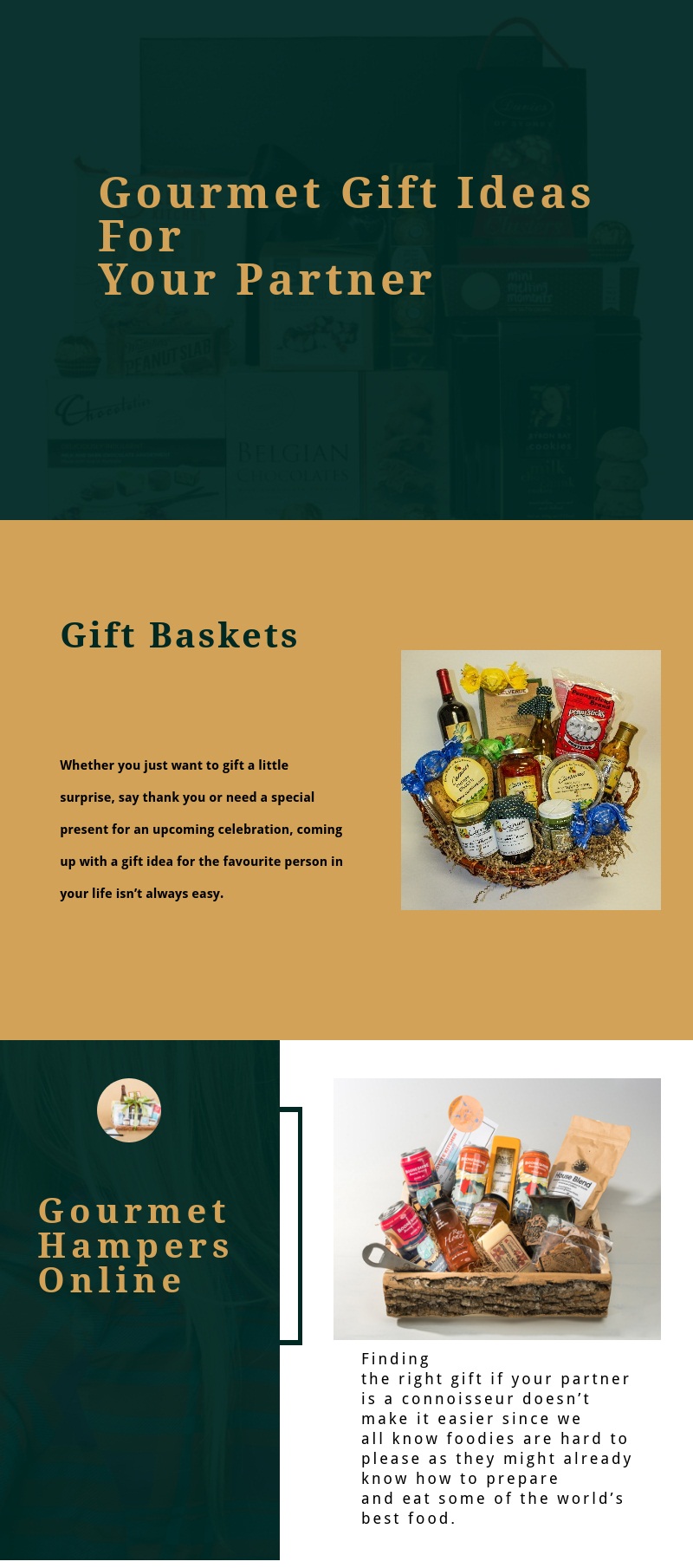 Gourmet gift ideas for your partner